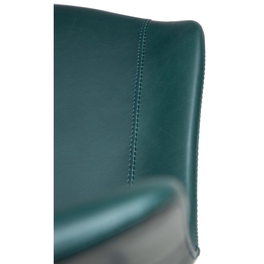 Hype Groen Kunstleer Eetkamerstoel