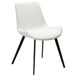 Dan Form Hype Sneeuwwit Bouclé Eetkamerstoel Dan Form Hype Sneeuwwit Bouclé Eetkamerstoel