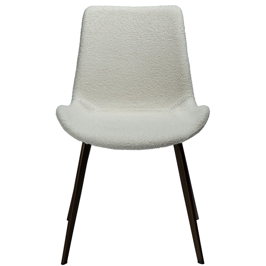 Hype Dove Bouclé Eetkamerstoel Messing Poten Hype Dove Bouclé Eetkamerstoel Messing Poten