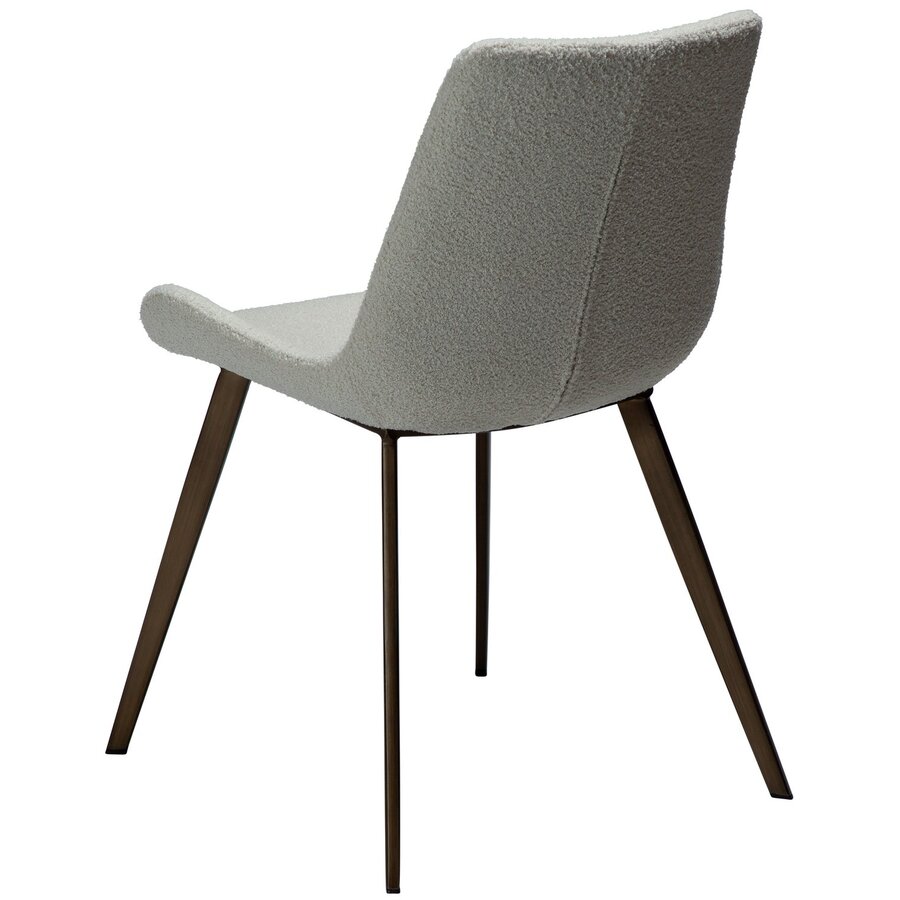 Hype Dove Bouclé Eetkamerstoel Messing Poten Hype Dove Bouclé Eetkamerstoel Messing Poten