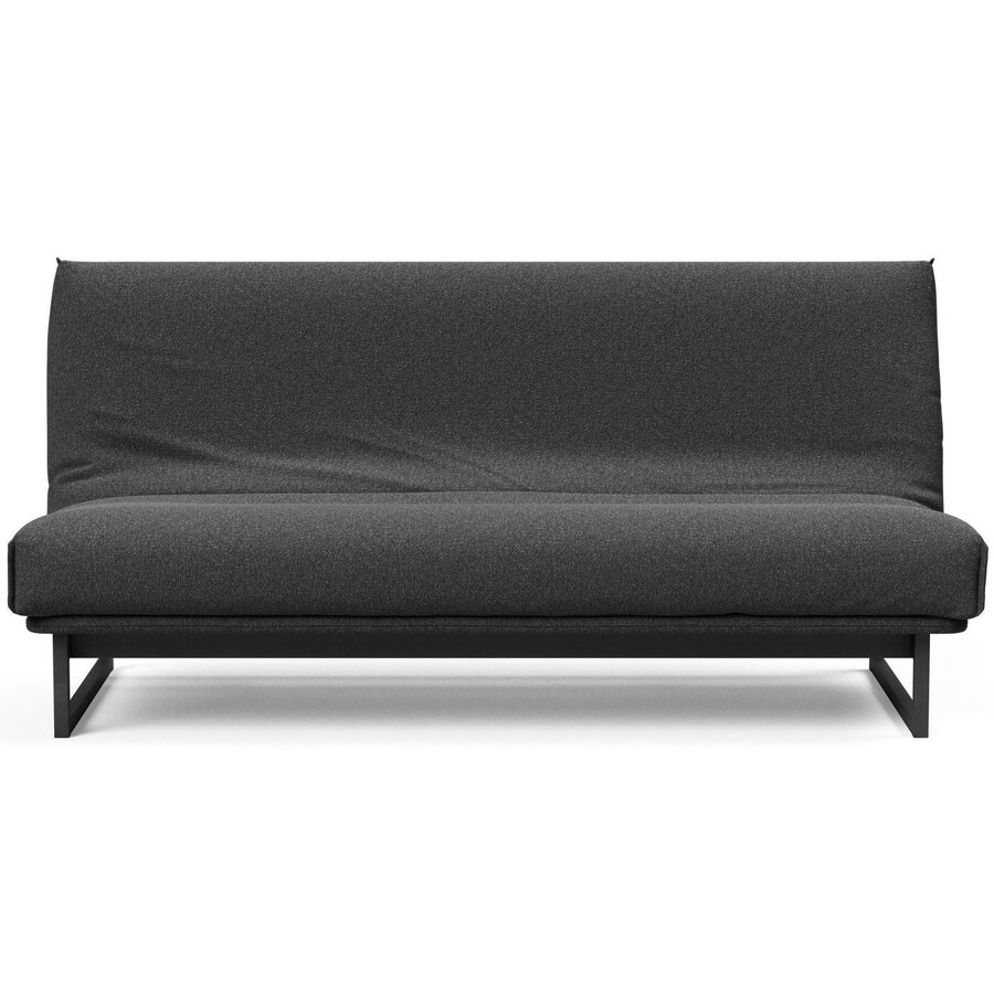 Fraction Houtskool Zwart Bouclé Slaapbank 140 cm Fraction Houtskool Zwart Bouclé Slaapbank 140 cm