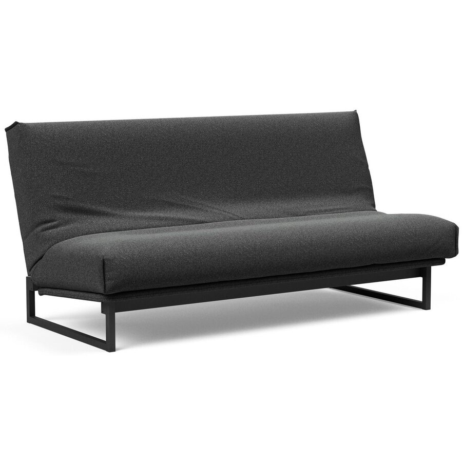 Fraction Houtskool Zwart Bouclé Slaapbank 140 cm Fraction Houtskool Zwart Bouclé Slaapbank 140 cm