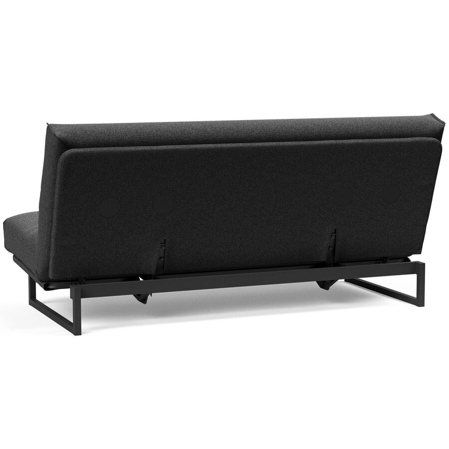 Fraction Houtskool Zwart Bouclé Slaapbank 140 cm Fraction Houtskool Zwart Bouclé Slaapbank 140 cm