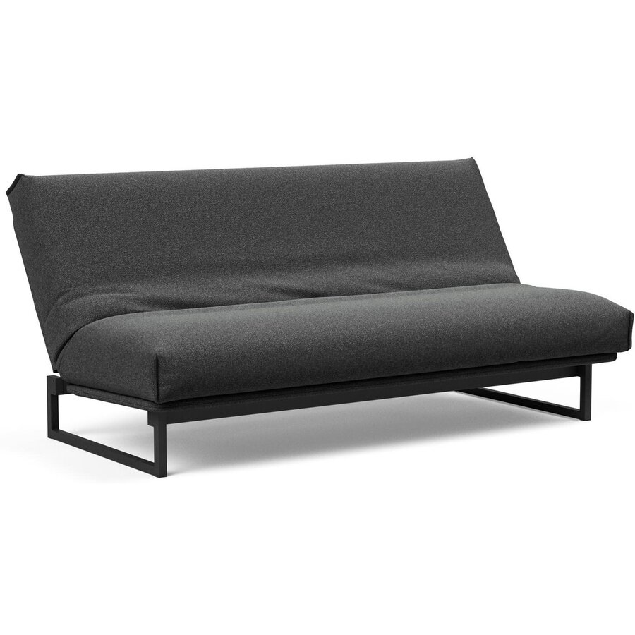 Fraction Houtskool Zwart Bouclé Slaapbank 140 cm Fraction Houtskool Zwart Bouclé Slaapbank 140 cm