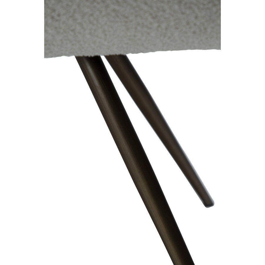 Gaia Dove Bouclé Eetkamerstoel Gaia Dove Bouclé Eetkamerstoel