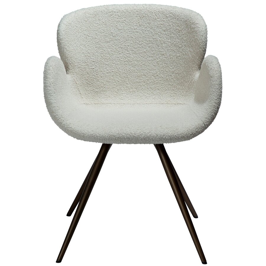Gaia Dove Bouclé Eetkamerstoel Gaia Dove Bouclé Eetkamerstoel