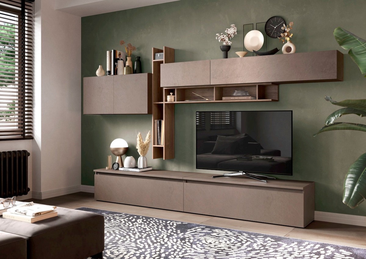 Benvenuto Design Infinity 2.0 Brons / Mercure Eiken TV Meubel Set 32