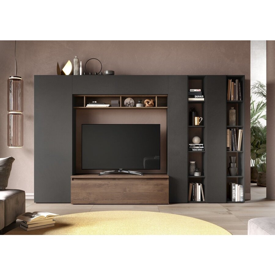 Infinity 2.0 Lava / Mercure Eiken TV Meubel Set 36 Infinity 2.0 Lava / Mercure Eiken TV Meubel Set 36