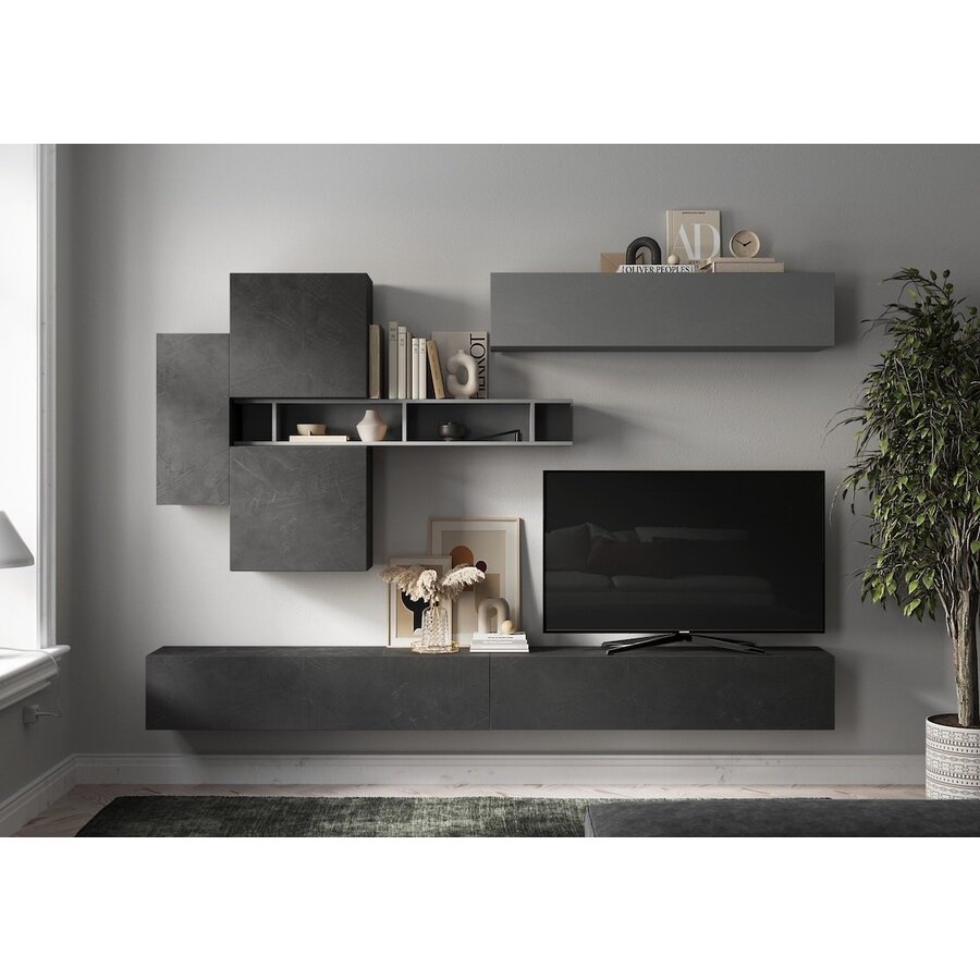 Infinity 2.0 Verticaal 69 cm Wandmeubel Piombo Infinity 2.0 Verticaal 69 cm Wandmeubel Piombo