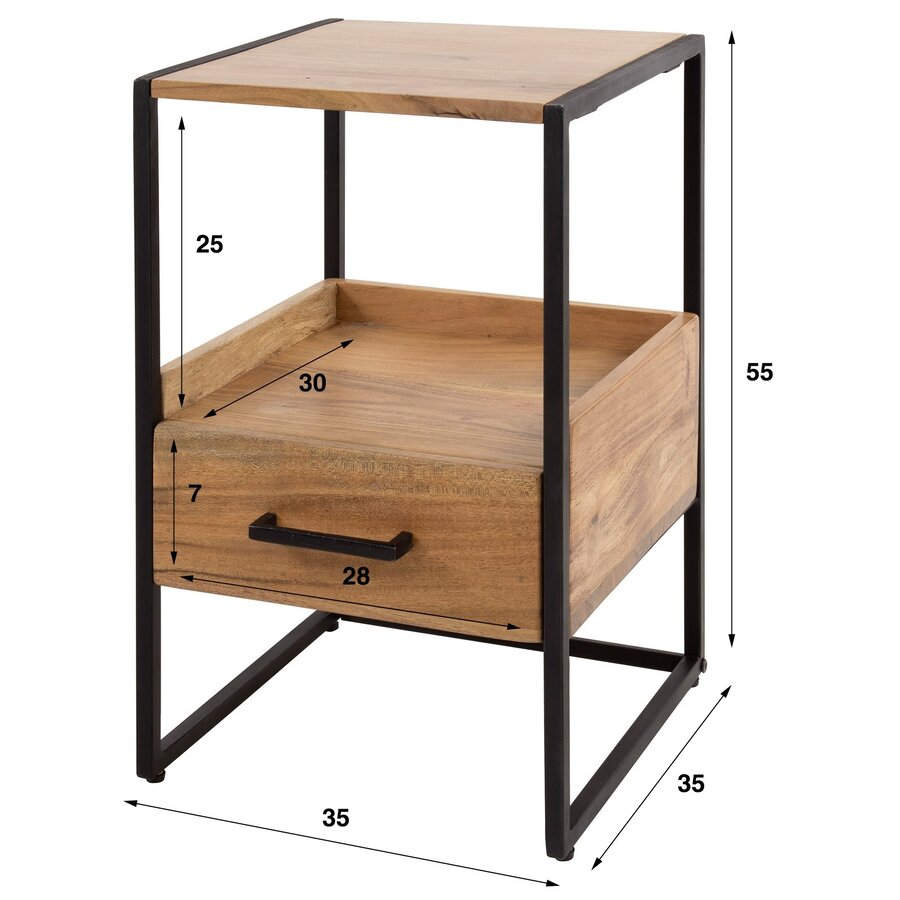 Niche XS Nachtkastje met Lade Niche XS Nachtkastje met Lade