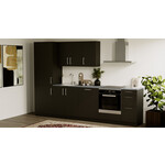 Artego Design Turin Basil Rechte Keuken Zwart Artego Design Turin Basil Rechte Keuken Zwart