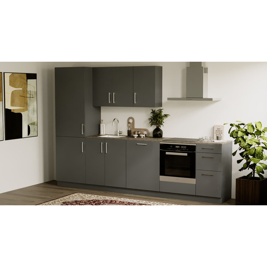 Turin Basil Rechte Keuken Grafiet Turin Basil Rechte Keuken Grafiet