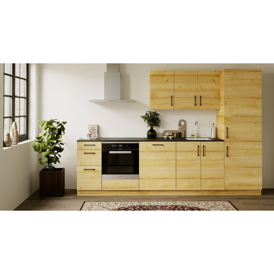 Trendy Basil Rechte Keuken Eiken Goudbruin Trendy Basil Rechte Keuken Eiken Goudbruin