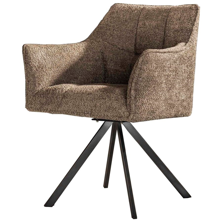 Raster Taupe Bouclé Draaistoel Raster Taupe Bouclé Draaistoel