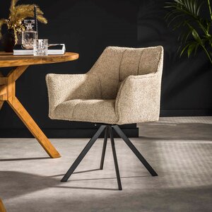 Davidi Design Raster Zand Bouclé Draaistoel