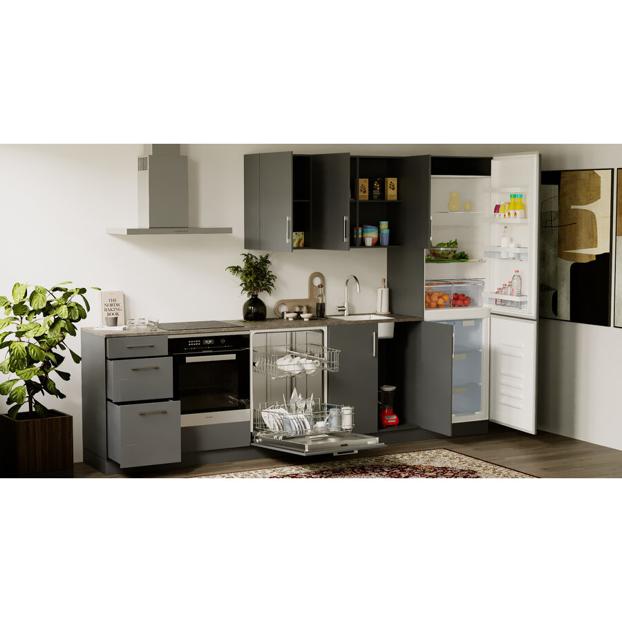 Turin Basil Rechte Keuken Grafiet Turin Basil Rechte Keuken Grafiet