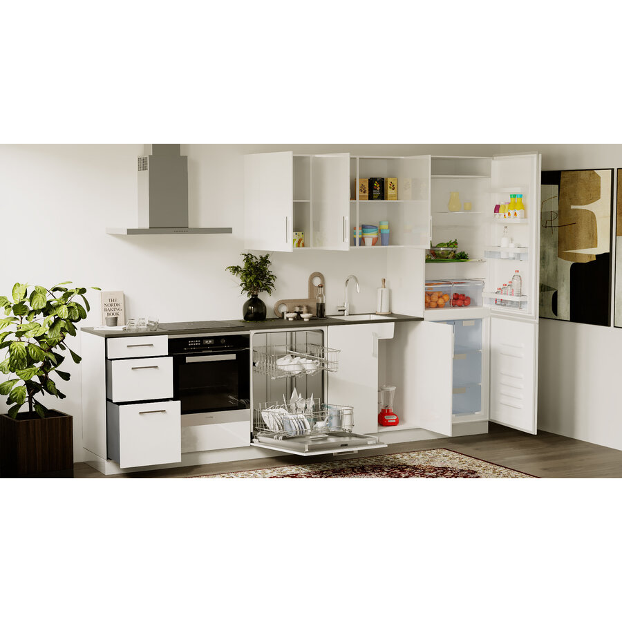 Eco Basil Rechte Keuken Hoogglans Alpine Wit Eco Basil Rechte Keuken Hoogglans Alpine Wit