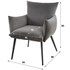 Lobby Champagne Velvet Eetkamerfauteuil