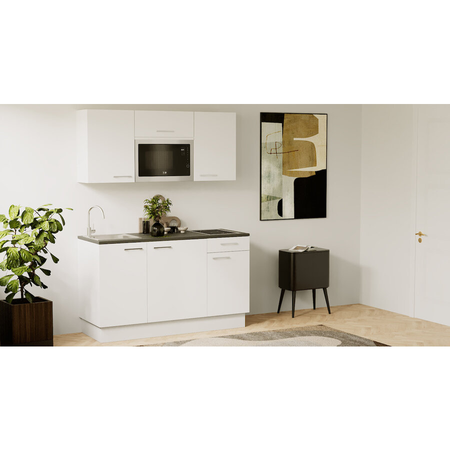 Turin Kaneel Rechte Keuken Alpine Wit Turin Kaneel Rechte Keuken Alpine Wit
