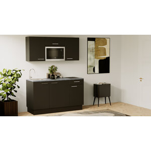 Artego Design Turin Kaneel Rechte Keuken Zwart
