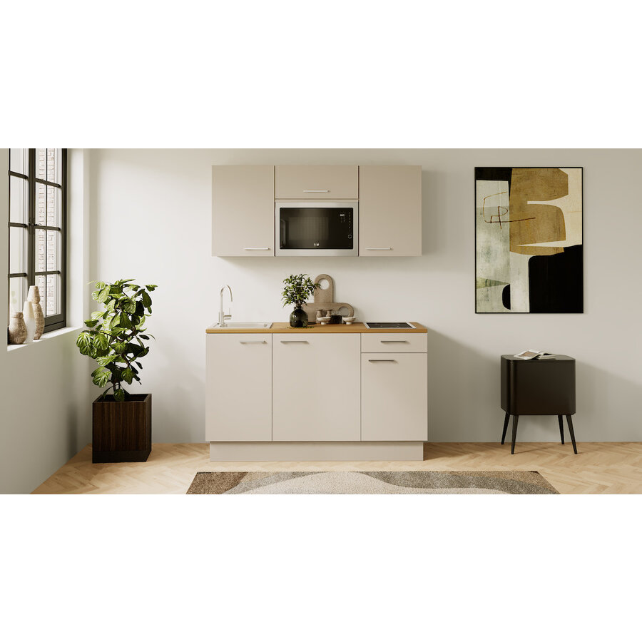 Turin Kaneel Rechte Keuken Cashmere