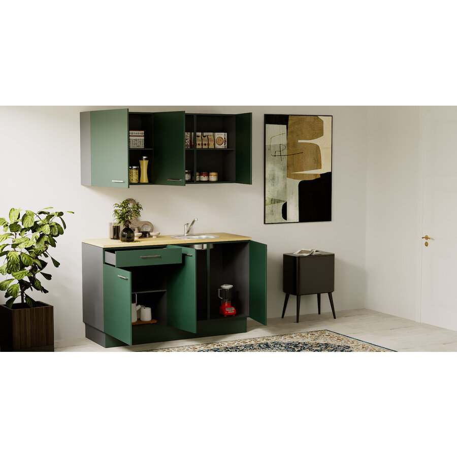 Soft Pro Nigella Rechte Keuken Groen Soft Pro Nigella Rechte Keuken Groen