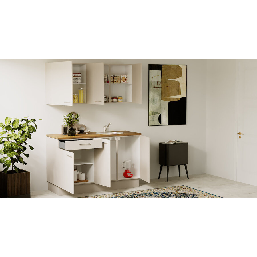 Turin Nigella Rechte Keuken Cashmere