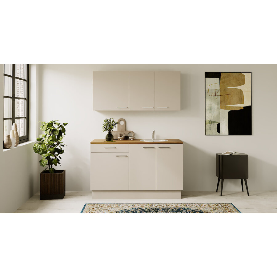 Turin Nigella Rechte Keuken Cashmere