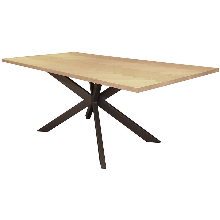 Guru Visgraat Eiken Eettafel 200 cm Guru Visgraat Eiken Eettafel 200 cm