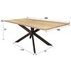 Guru Visgraat Eiken Eettafel 200 cm