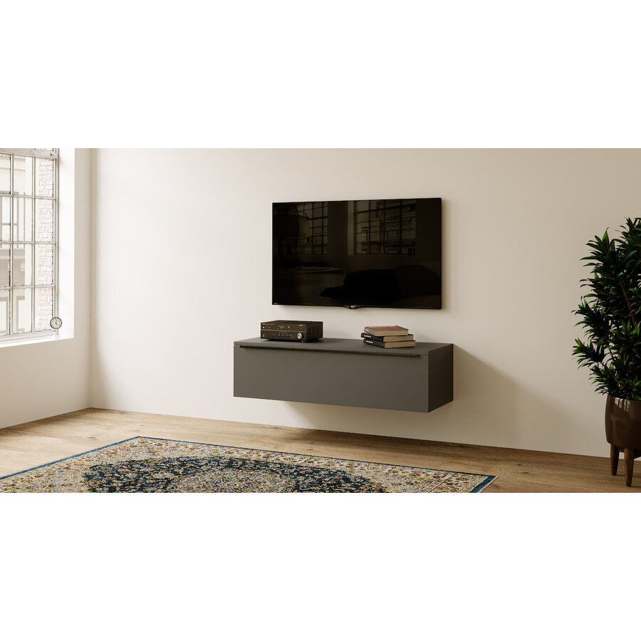 Levana Grafiet 120 cm TV Wandmeubel Levana Grafiet 120 cm TV Wandmeubel