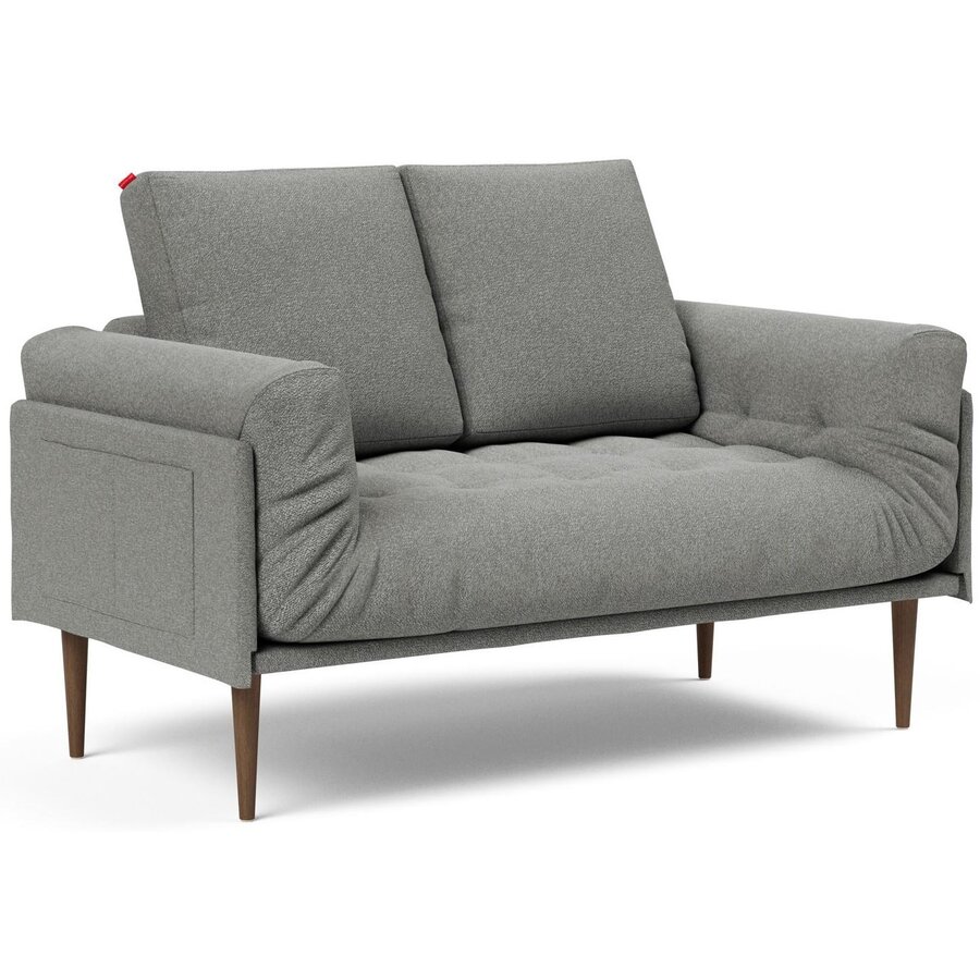 Rollo Styletto Slaapbank Grijs Bouclé Rollo Styletto Slaapbank Grijs Bouclé