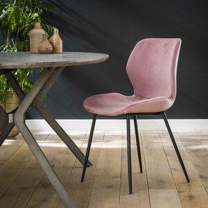 Davidi Design Ela Roze Velvet Eetkamerstoel