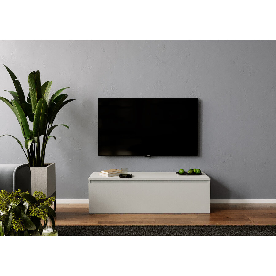 Ezra 138 cm TV Meubel Gesso Grijs Ezra 138 cm TV Meubel Gesso Grijs