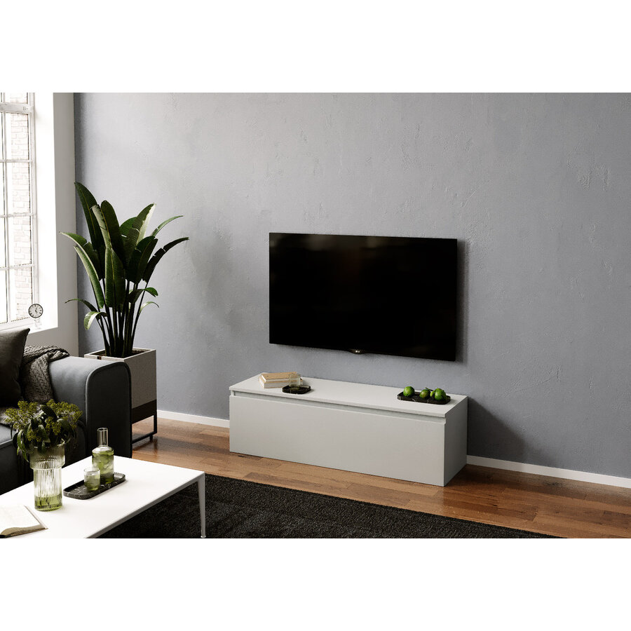 Ezra 138 cm TV Meubel Gesso Grijs Ezra 138 cm TV Meubel Gesso Grijs