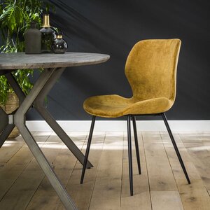 Davidi Design Ela Goud Velvet Eetkamerstoel