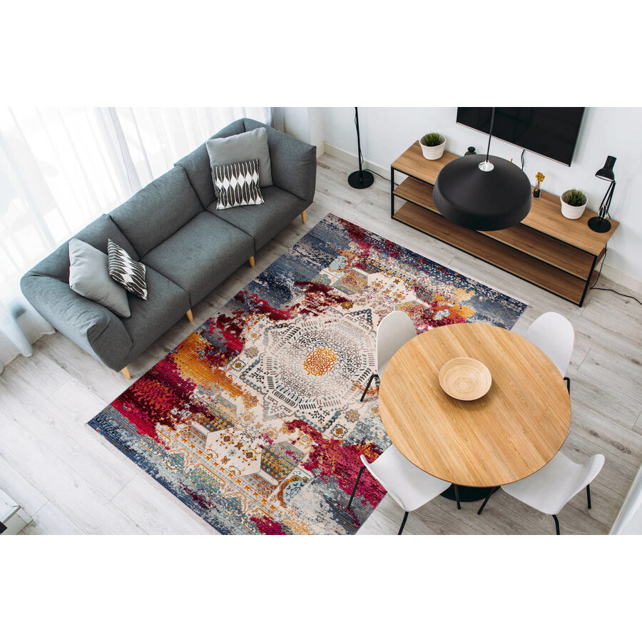 Anouk 80 x 150 cm Vloerkleed Rood Multi Anouk 80 x 150 cm Vloerkleed Rood Multi