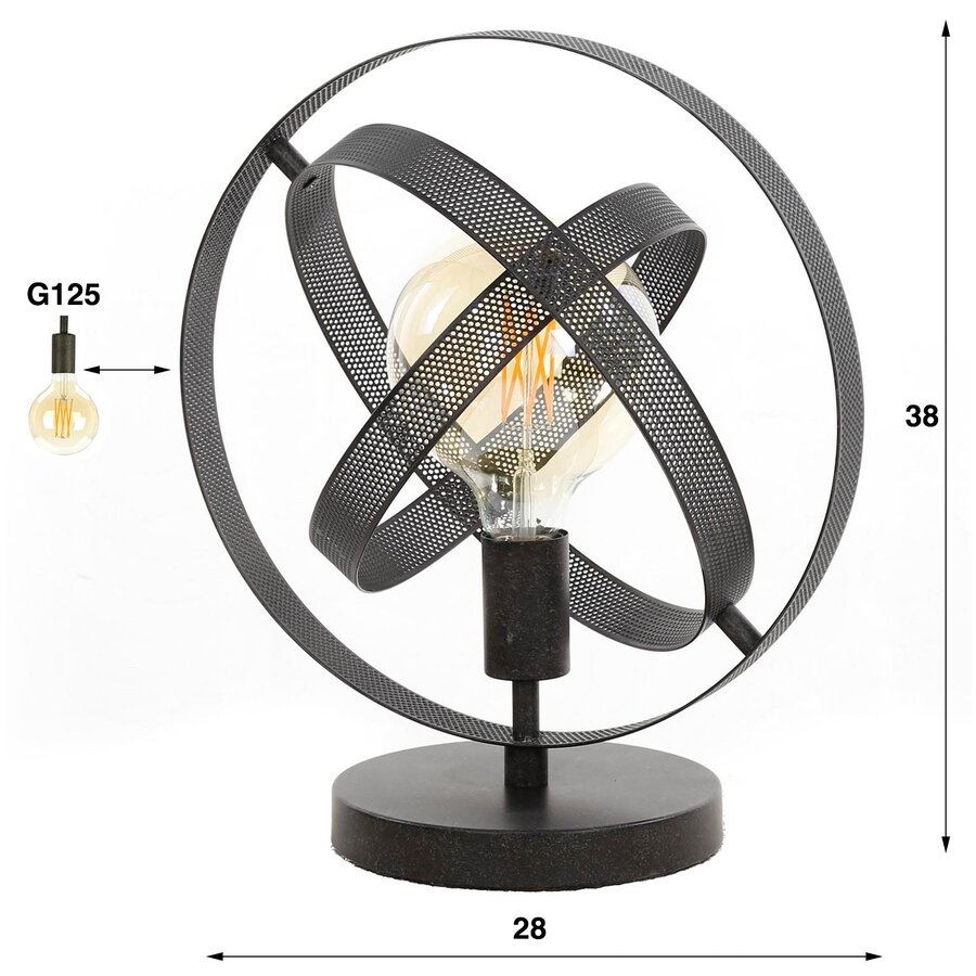 Cosmos Mesh Tafellamp Artic Zwart Cosmos Mesh Tafellamp Artic Zwart