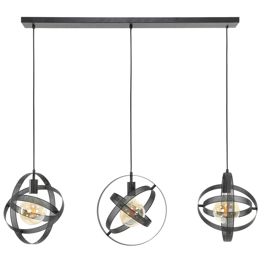 Cosmos Mesh Hanglamp 3L Artic Zwart Cosmos Mesh Hanglamp 3L Artic Zwart