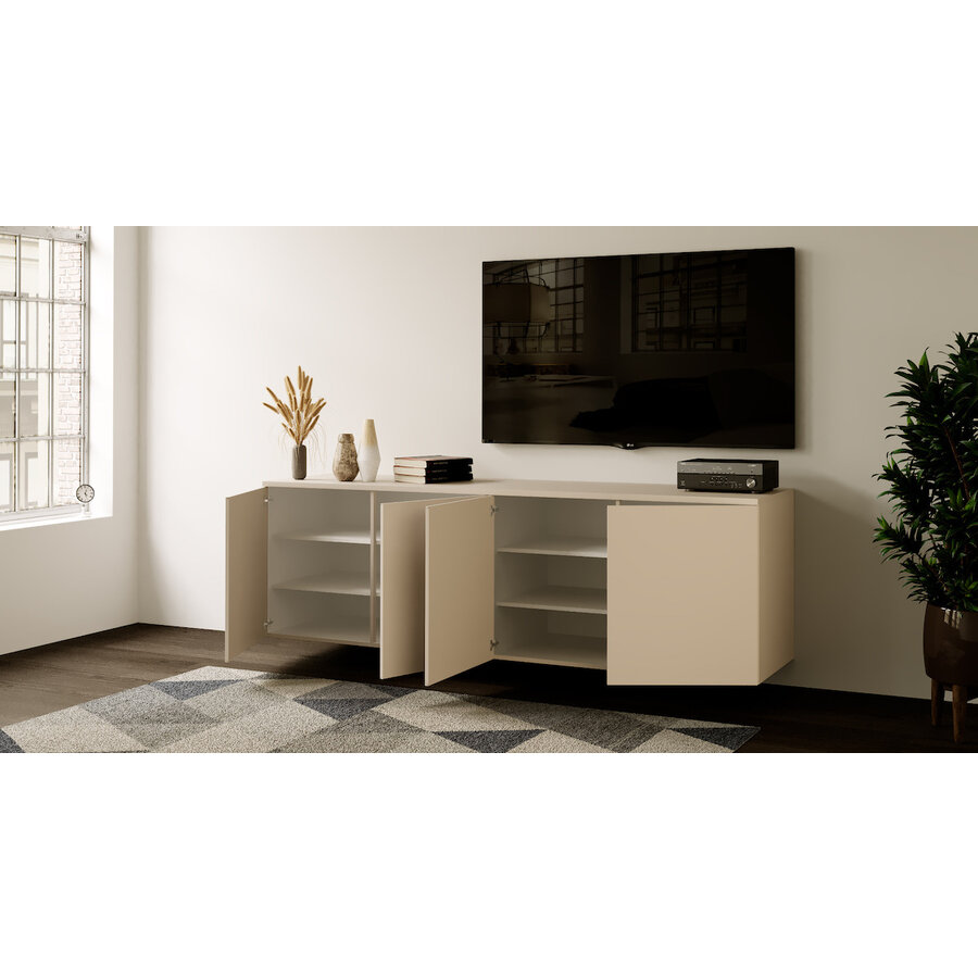 Neve Cashmere 240 cm Zwevend Dressoir Neve Cashmere 240 cm Zwevend Dressoir