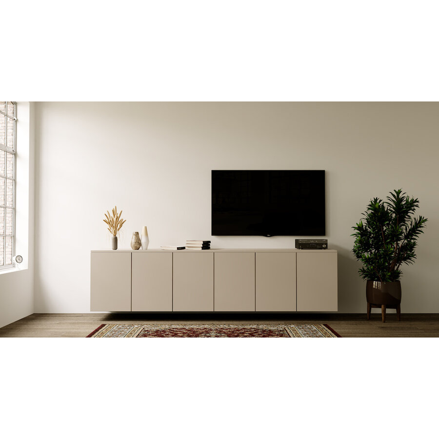 Neve Cashmere 300 cm Zwevend Dressoir Neve Cashmere 300 cm Zwevend Dressoir