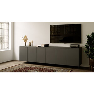 Artego Design Neve Grafiet 300 cm Zwevend Dressoir