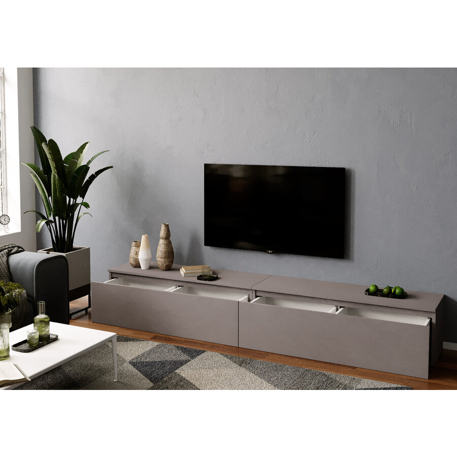 Ezra 276 cm TV Meubel Brons Ezra 276 cm TV Meubel Brons