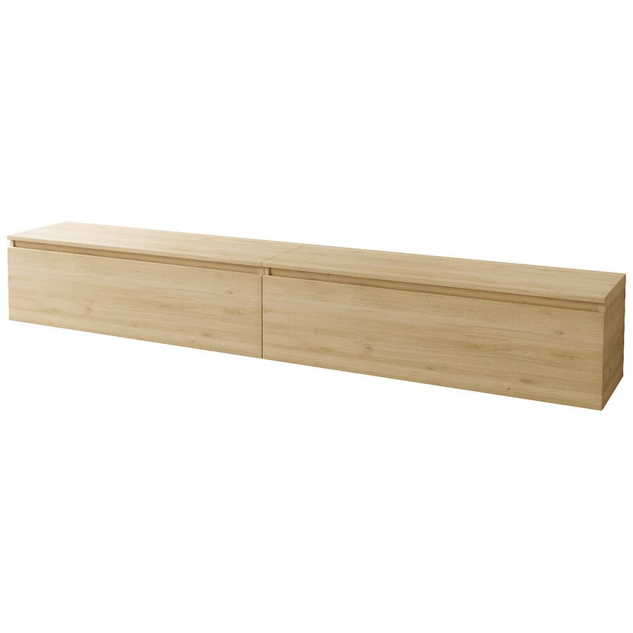 Ezra 276 cm TV Meubel Kadiz Eiken Ezra 276 cm TV Meubel Kadiz Eiken