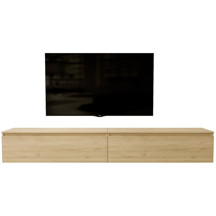 Ezra 276 cm TV Meubel Kadiz Eiken Ezra 276 cm TV Meubel Kadiz Eiken