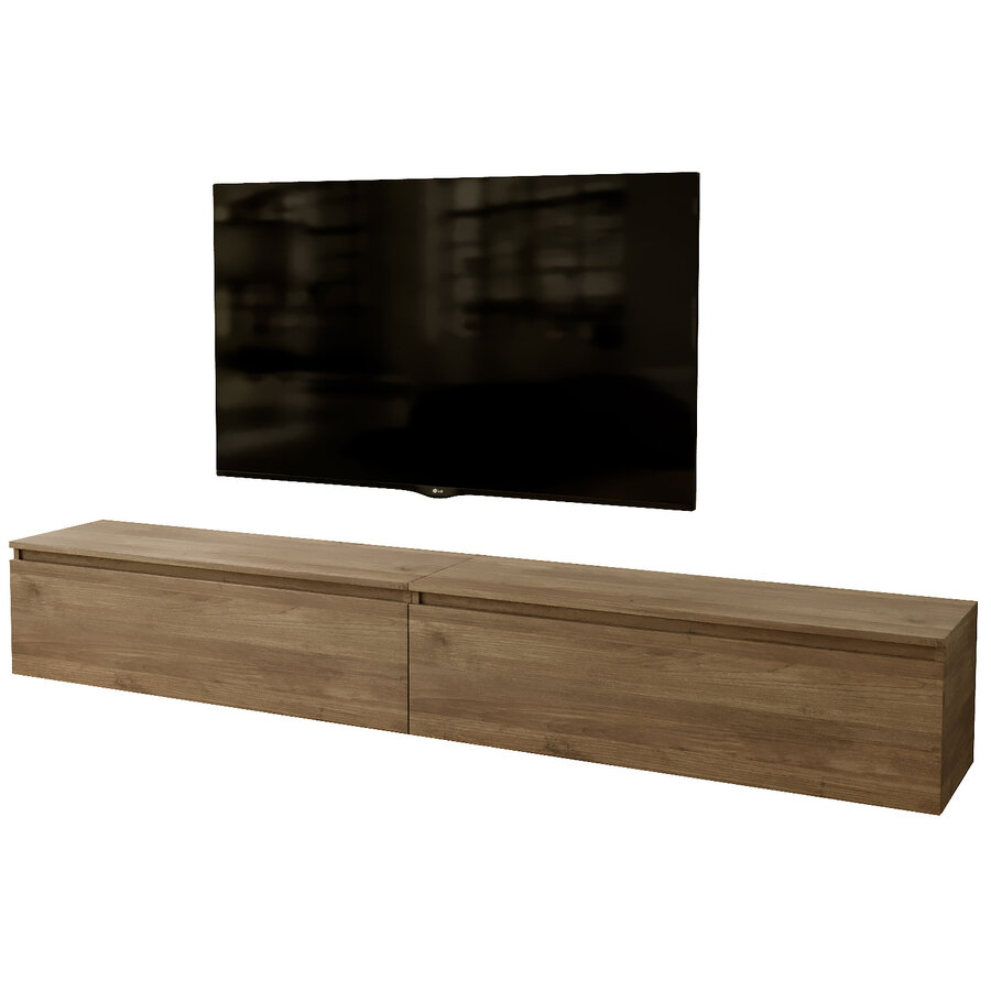 Ezra 276 cm TV Meubel Mercure Eiken Ezra 276 cm TV Meubel Mercure Eiken