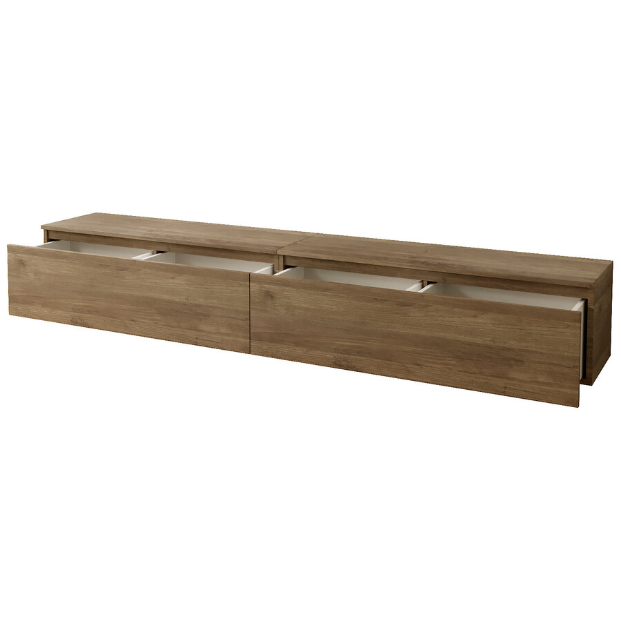 Ezra 276 cm TV Meubel Mercure Eiken Ezra 276 cm TV Meubel Mercure Eiken