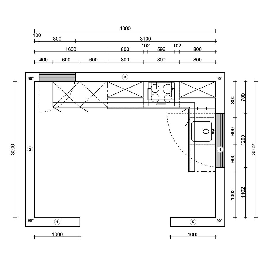 Turin Peterselie L - Keuken Cashmere