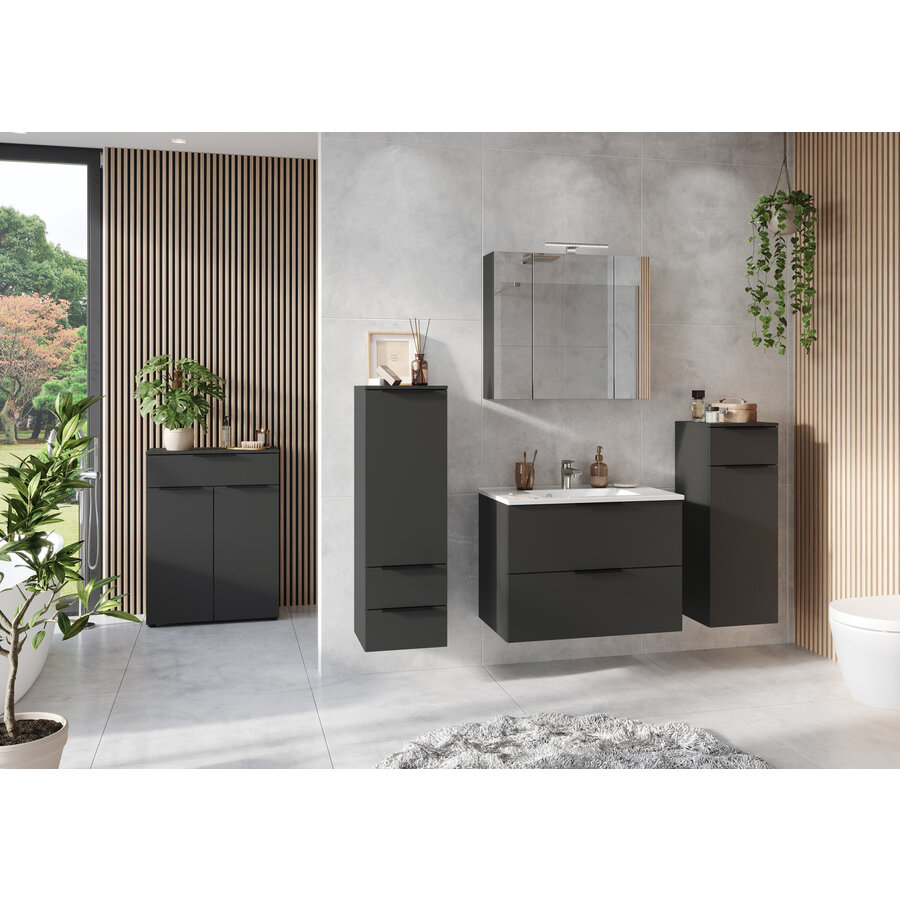 Crandon Grafiet Badkamerkast Large