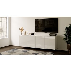Artego Design Neve Hoogglans Alpine Wit 200 cm Zwevend Dressoir